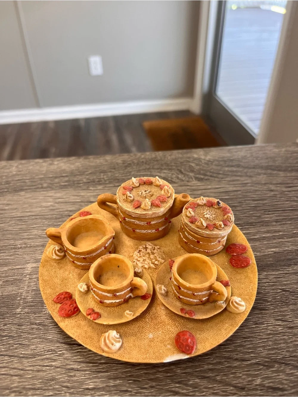 Lot of 5 complete sets of Strawberry themed  Mini Tea Sets - Decor Collection
